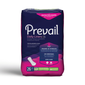 Prevail Incontinent Pad – Light Absorbency, Regular Length 7.5"