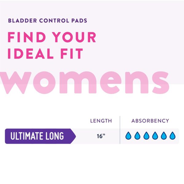 Prevail Overnight Incontinent Pads for Women – Long Length (16”), Heavy Absorbency, 120 Count - Image 3