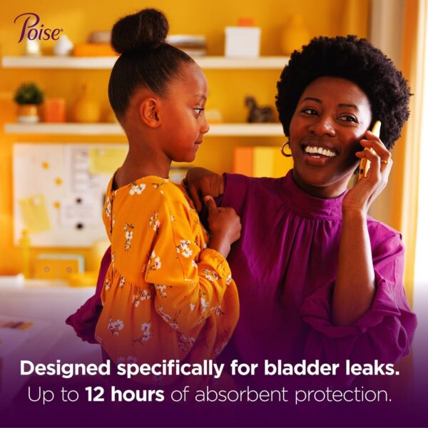 Poise Incontinence Pads for Women – 2 Drop Light Absorbency, Regular Length (26 Count) - Image 2